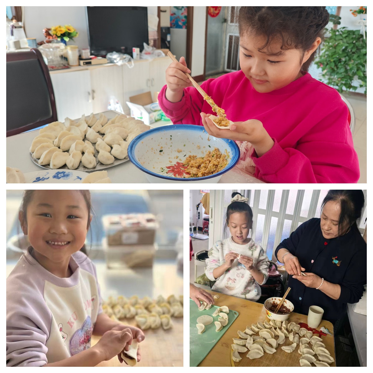 平礦一小“冬至餃香融勞育，童心筑夢傳文化”冬至勞動教育活動照片拼圖1.jpg